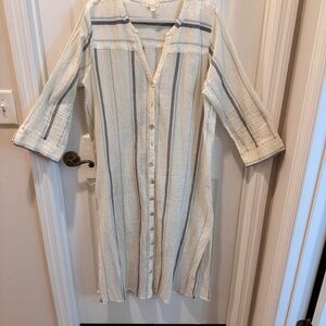 Woman's Maxi Dress, Striped, Size 16, Garnet Hill